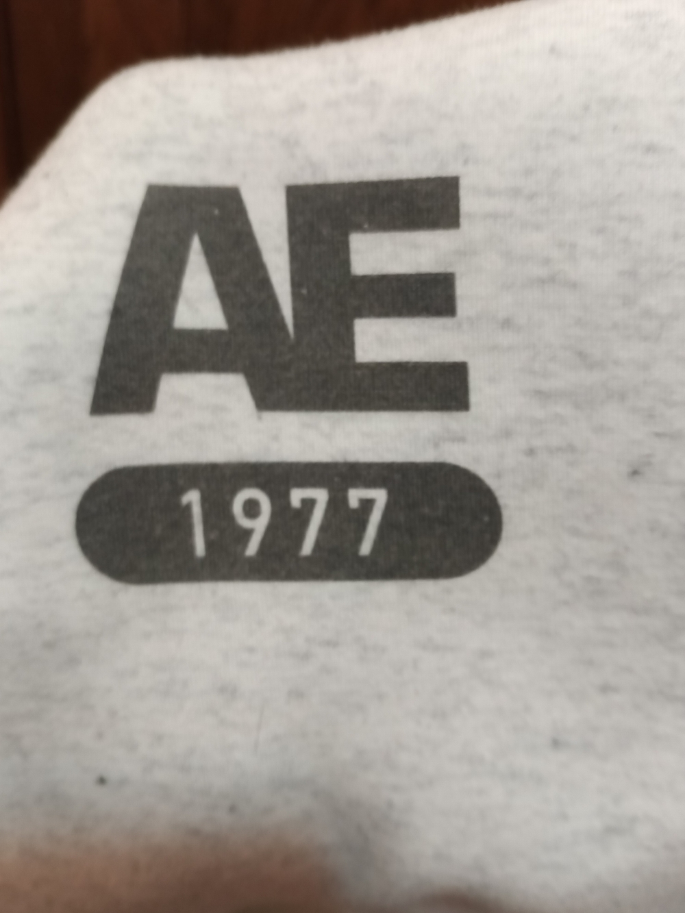 American Eagle AE 1977 Pullover Hoodie Men's Small Heather Oatmeal - Picture 3 of 4